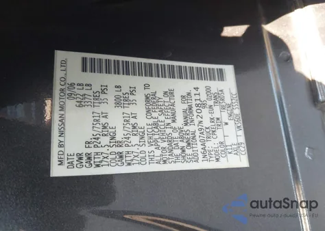 2007 Nissan Titan Xe from USA, damaged, VIN 1N6AA07A97N208114